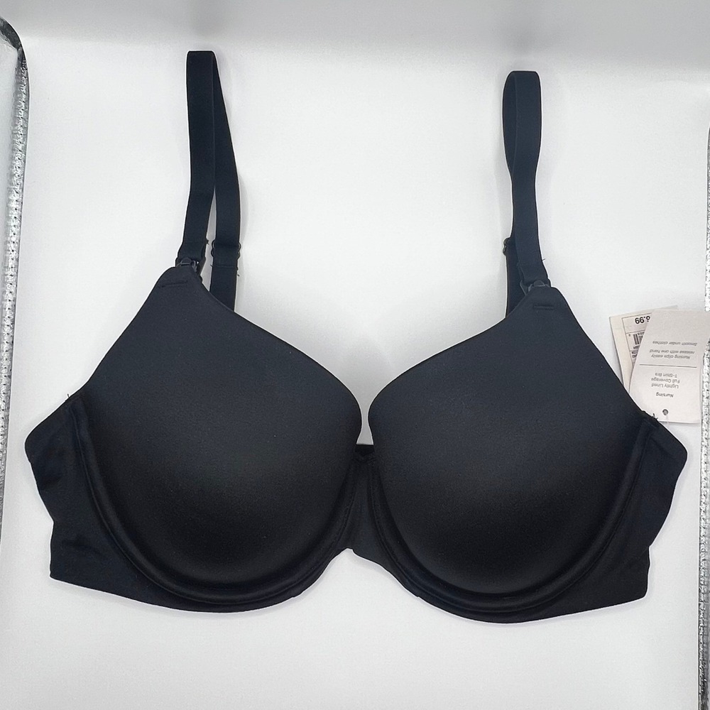 Auden Nursing Lightly Lined Full Coverage T-Shirt Bra Black 36D